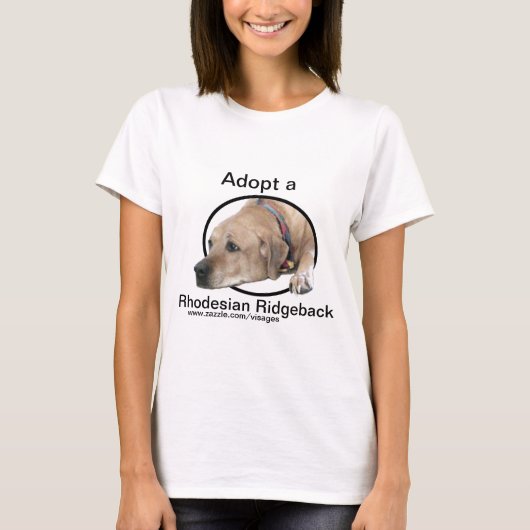 Pet Rhodesian Ridgeback Dog Picture T-Shirt (Vorderseite)