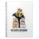 Pet Safety Crusader Spiral Notebook Notizblock (Vorderseite)