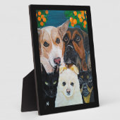 Pet Selfie Painting by Alfred Fox Fotoplatte (Seite)