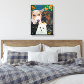 Pet Selfie Painting by Alfred Fox Leinwanddruck (Insitu (Schlafzimmer))