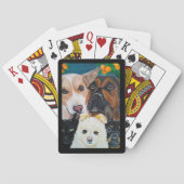 Pet Selfie Painting by Alfred Fox Spielkarten (Rückseite)