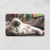 Pet Service Glamour Kitten Fotovorlage Visitenkarte (Vorderseite)