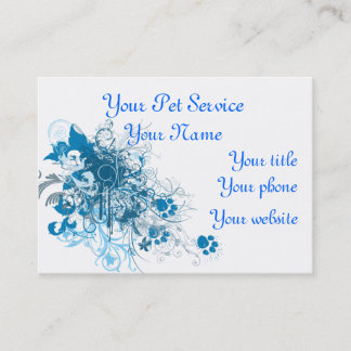 Pet Service oder untersuchen Sie Terminkarte