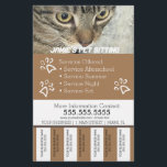 Pet Services Business Dog Tee Off Strips Flyer B<br><div class="desc">Moderne Flyer für Heimtiere</div>