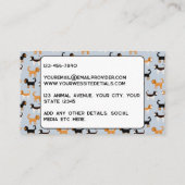 Pet Services Cavalier King Charles Spaniel Visitenkarte (Rückseite)