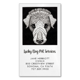 Pet Services Dog Walker Groomer Daycare Magnetische Visitenkarte