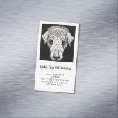 Pet Services Dog Walker Groomer Daycare Magnetische Visitenkarte (Beispiel)