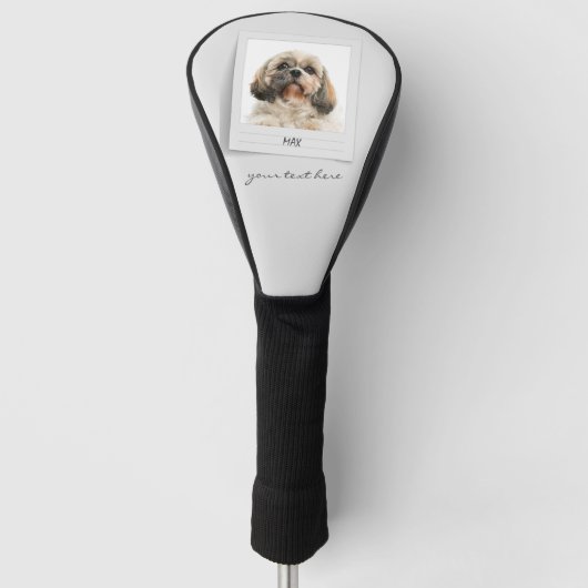Pet Shih Tzu Foto Frame Personalisierter Vater Golf Headcover (Vorderseite)