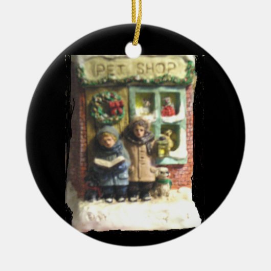 PET SHOP CHRISTMAS " KERAMIK ORNAMENT (Vorne)