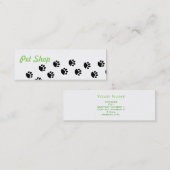 Pet Shop Visitenkarte (Vorne/Hinten)