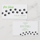 Pet Shop Visitenkarte (Vorne/Hinten)