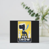 Pet Show Postkarte (Stehend Vorderseite)
