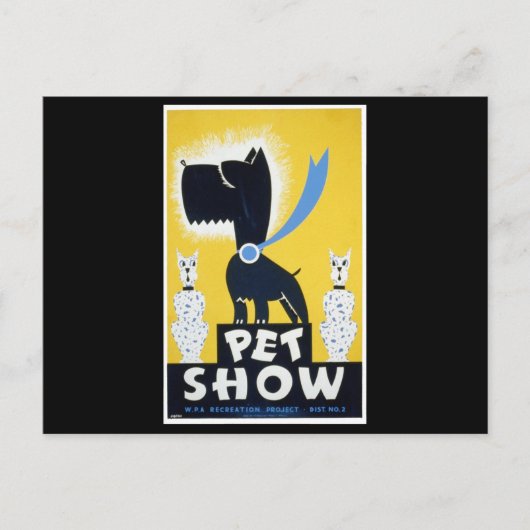 Pet Show Postkarte (Vorderseite)
