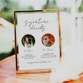 Pet Signature Drinks Hunde Bar Cocktail mit 2 Foto Poster