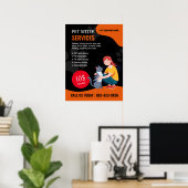 Pet Sitter Custom Poster (Heimbüro)