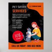 Pet Sitter Custom Poster (Vorne)