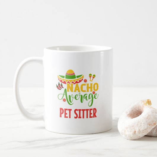 Pet Sitter Dog Walker Dankbarkeit Danke Kaffeetasse (Mit Donut)