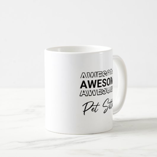 Pet Sitter Dog Walker Dankbarkeit Danke Kaffeetasse (VorderseiteRechts)