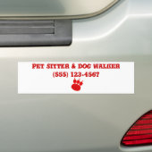 Pet Sitter & Dog Walker Paw Print Autoaufkleber (Auf Auto)