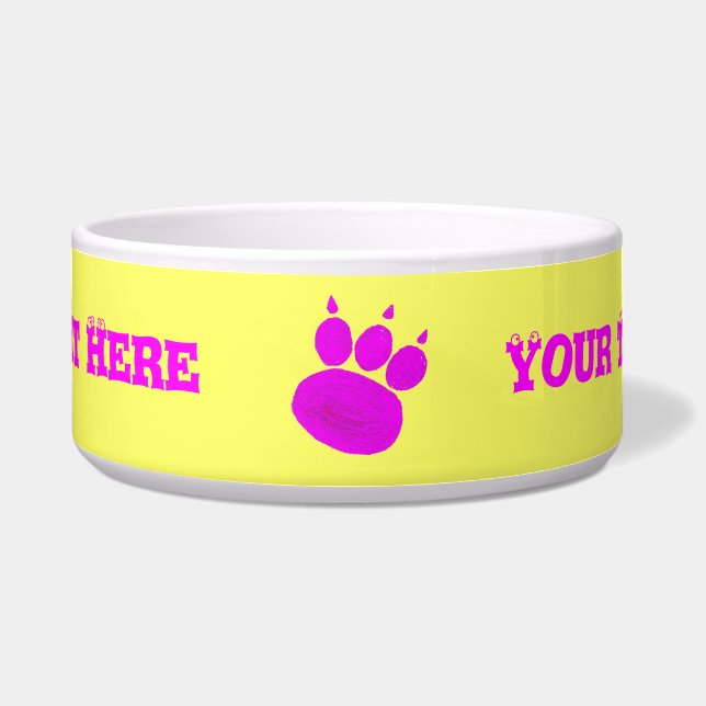 Pet Sitter & Dog Walker Paw Print Napf (Vorderseite)