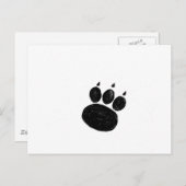 Pet Sitter & Dog Walker Paw Print Postkarte (Vorne/Hinten)