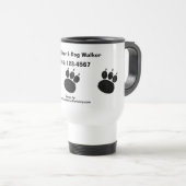 Pet Sitter & Dog Walker Paw Print Reisebecher (VorderseiteRechts)