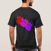 Pet Sitter & Dog Walker Paw Print T-Shirt (Rückseite)