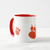 Pet Sitter & Dog Walker Paw Print Tasse (Vorderseite Links)