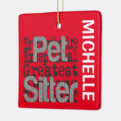 Pet Sitter Extraordinaire CUSTOM Keramikornament (Links)