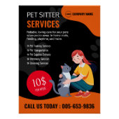 Pet Sitter Glossy Poster (Vorderseite)