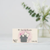Pet Sitter Rover Dog Boarding Business Cards Visitenkarte (Stehend Vorderseite)