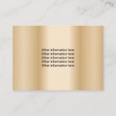 Pet Sitter Salon Gold Paw Logo Ernennung Terminkarte (Rückseite)