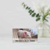 Pet Sitter Service Visitenkarte (Stehend Vorderseite)