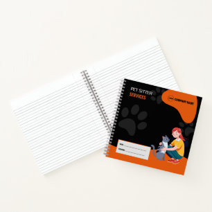 Pet Sitter Services SpiralNotebook Notizblock