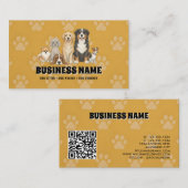 Pet Sitting Dog Walker  Visitenkarte (Vorne/Hinten)