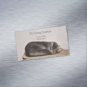 Pet Sitting Services Cat Grooming Dog Walking Magnetische Visitenkarte (Beispiel)