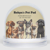 Pet Sitting Snow Globe Schneekugeln (Vorderseite)