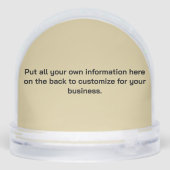 Pet Sitting Snow Globe Schneekugeln (Rückseite)