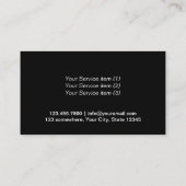 Pet Sitzen Pet Care Niedlich Pink Polka Dots Visitenkarte (Rückseite)