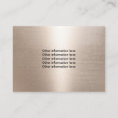 Pet Sitzen Salon Rose Gold Paw Logo Terminkarte (Rückseite)