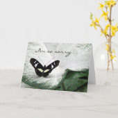 Pet Smpathie - Schmetterling Karte (Gelbe Blume)