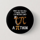 Pet Snake Math Pi Day Python Button (Vorderseite)