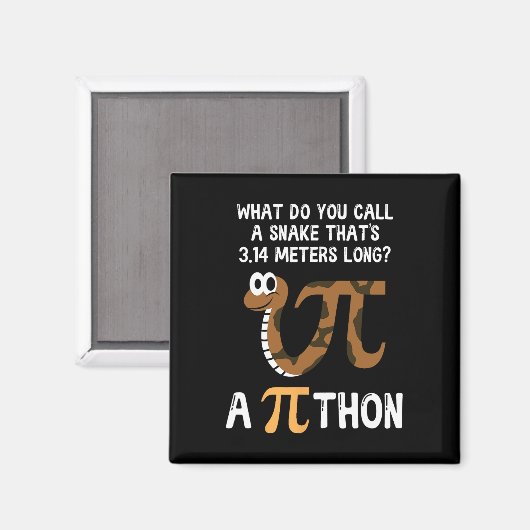 Pet Snake Math Pi Day Python Magnet (Vorderseite/Rückseite)