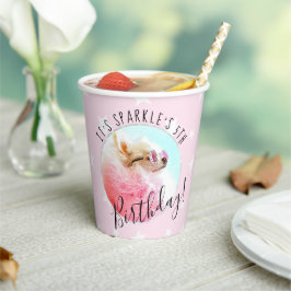 Pet Star | Foto Geburtstagsparty Pink Pappbecher