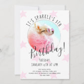 Pet Star | Foto Hund Geburtstagspartys Einladung (Vorderseite)