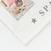 Pet Star | Personalisiert 45 FotoCollage und Name Fleecedecke (Ecke)