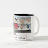 Pet Store - Männlicher Cartoon von PrintedPerfecti Zweifarbige Tasse (VorderseiteRechts)