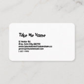 Pet Store-Visitenkarte Visitenkarte (Rückseite)