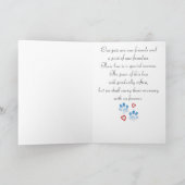 Pet Sympathy Card Paws and Hearts Karte (Innenseite)
