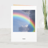 Pet Sympathy Card Rainbow Bridge Dog Cat Full Poem Karte (Rückseite)